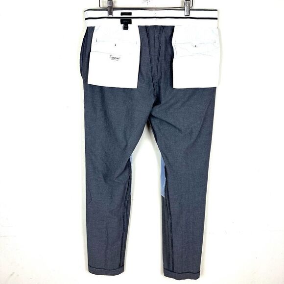 J.Crew Grey Ludlow Slim Carpini Cotton Pants 34 x 32 Read - Picture 6 of 13
